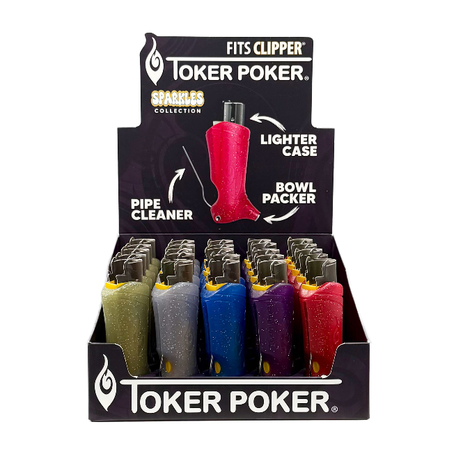 Toker Poker® | Clipper Lighter – Assorted (25-PC Display) Lighter Toker Poker