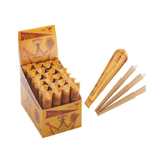 HORNET | CONE Regular Size - 24 Tube / Box Pre-rolled Cone (Display Pack) 777 Smoke