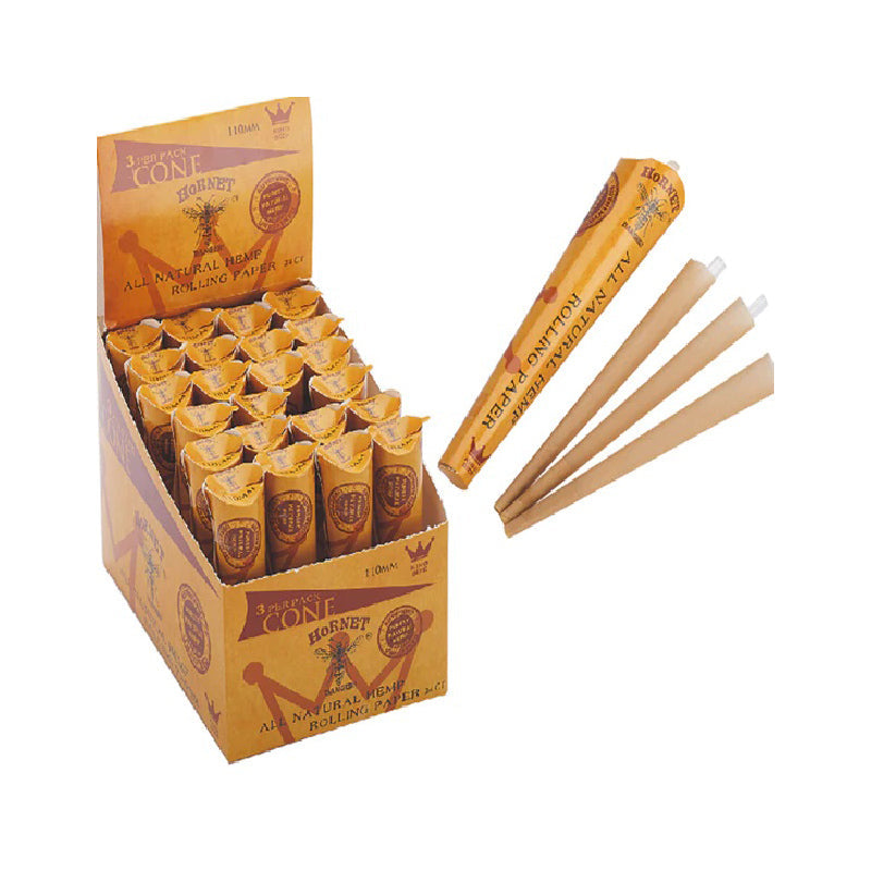 HORNET | CONE King Size - 24 Tube / Box Pre-rolled Cone (Display Pack) 777 Smoke