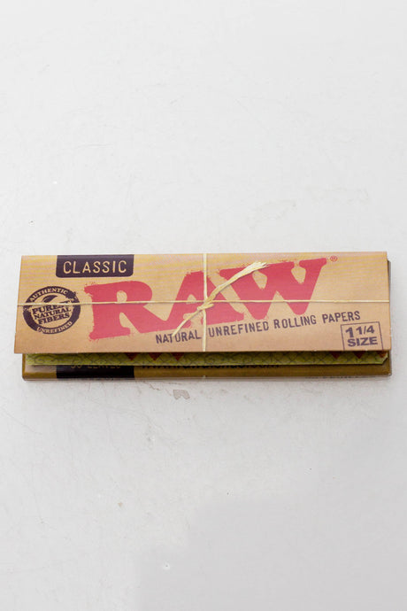 RAW Classic Natural Unrefined Rolling Paper 1 - 1/4" Size ONE 1 1/4"