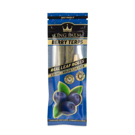 King Palm | 2 slim Hand-Rolled with flavor tips Box of 15 Leaf Wrap Cannatron