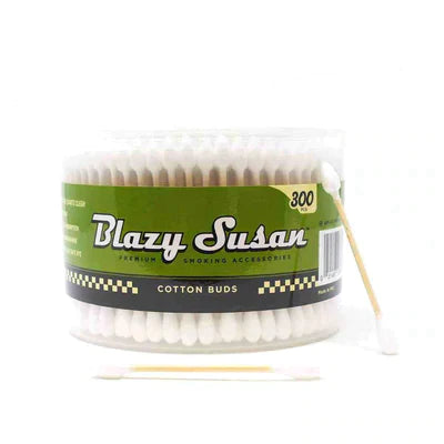 Blazy Susan | Swabs Brush Smoking Cat Distribution White-300ct