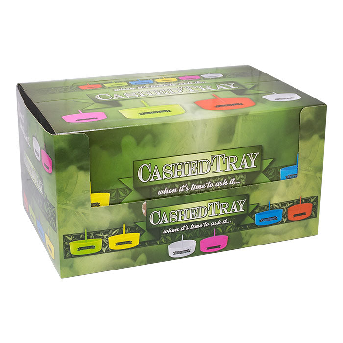 Cashed Tray Ashtrays Display of 12 Plastic Ashtray LEHIGH WHOLESALE