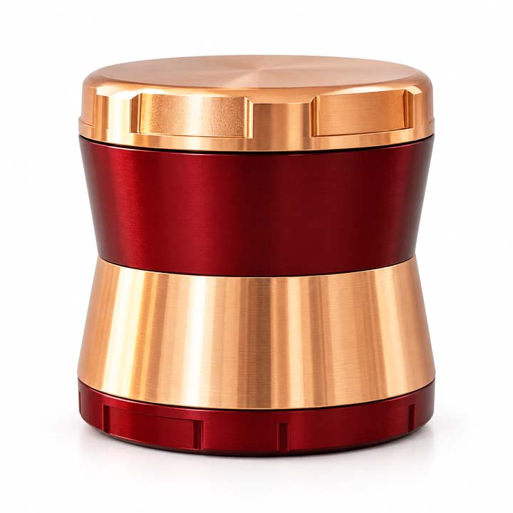 63mm 4-Piece Hourglass Metal Grinder – 6-Piece Display Display Pack Super Supplys Inc Default Title