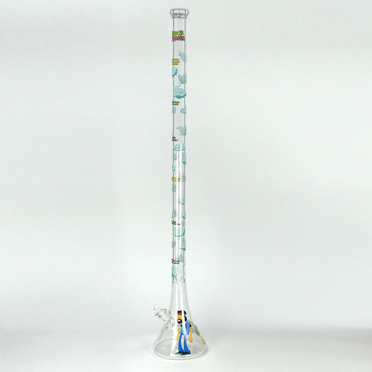 Cheech & Chong® Glass | 48" Tall 7mm Thick How High Are You Bell Base Water Pipe Glass Bong West Coast Gifts