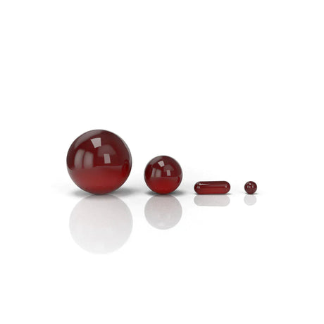 Honeybee Herb | DAB MARBLE SETS - 4 PIECE Cap · Dabber · Insert · Clip · Nail Honeybee Herb Dark Red