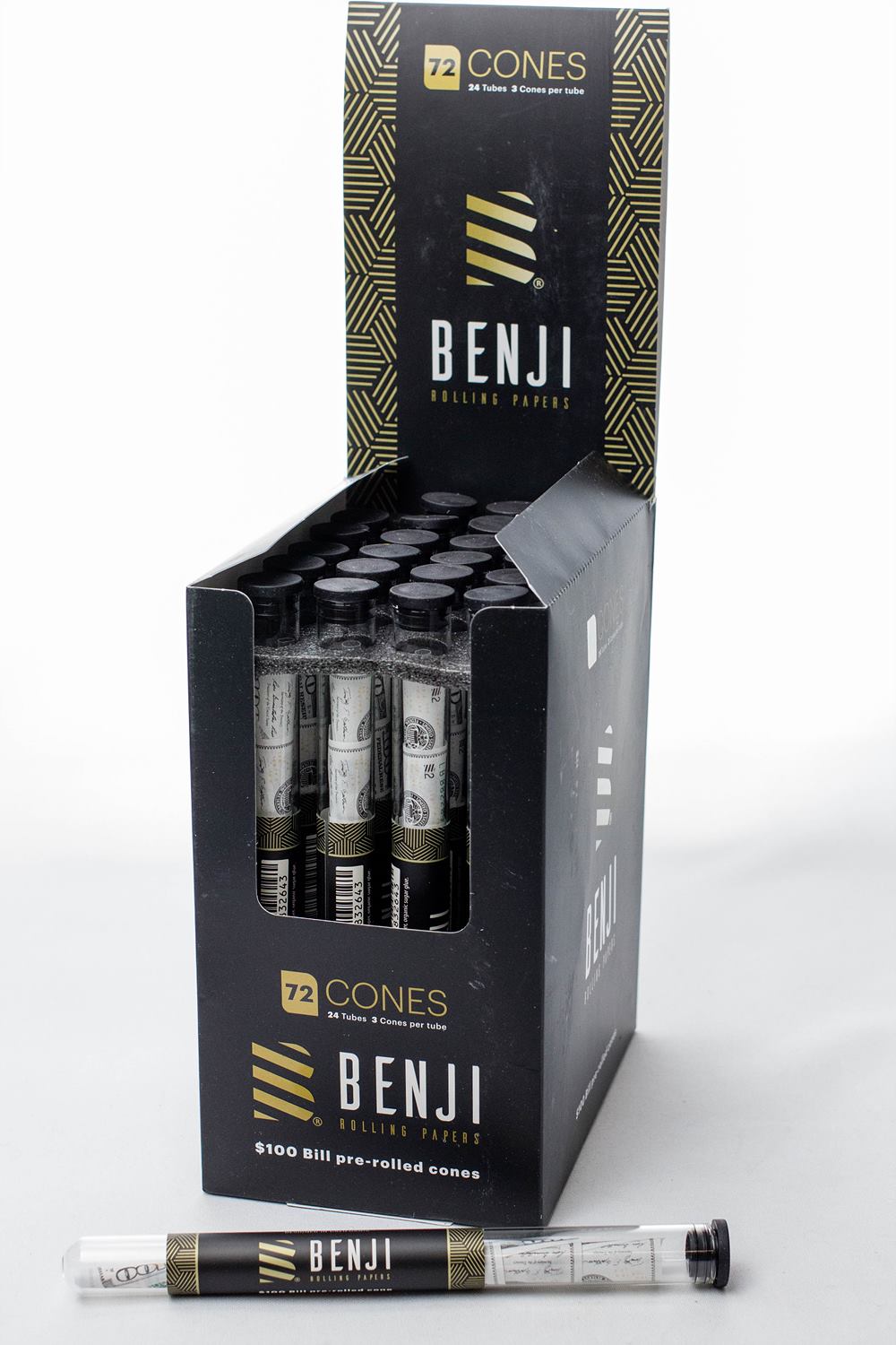 BENJI $100 BILL printed pre-rolled cones Pre-rolled Cone (Display Pack) ONE