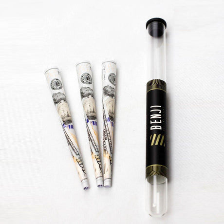 BENJI | $100 BILL printed pre-rolled cones Pre-rolled Cone (Display Pack) BB Canada