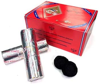 Three Kings | Quick Lighting 33mm Charcoal (100 Pcs) Charcoal RMG WHOLESALE