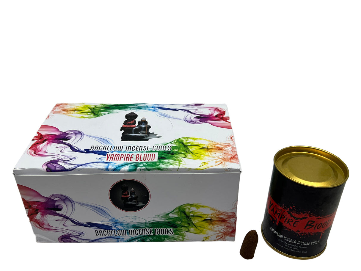 Goloka | Backflow Incense Cones 1.5" Pack of 6 Incense SunGlow Goloka Vampire Blood Backflow Incense Cones