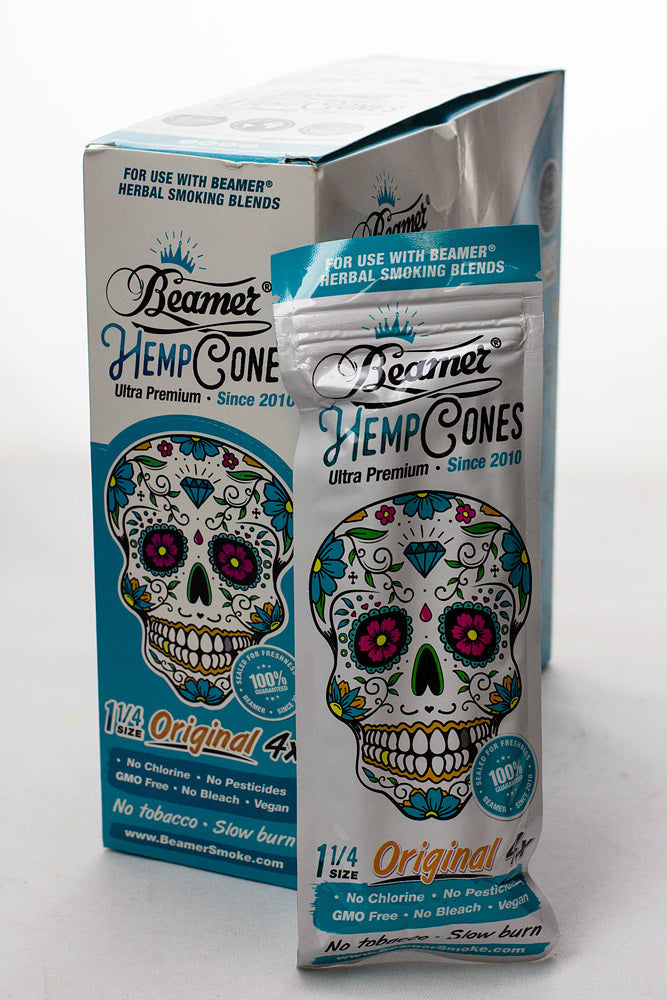 Beamer 1 1/4 size vegan hemp cone 15 pack per box Pre-rolled Cone (Display Pack) ONE