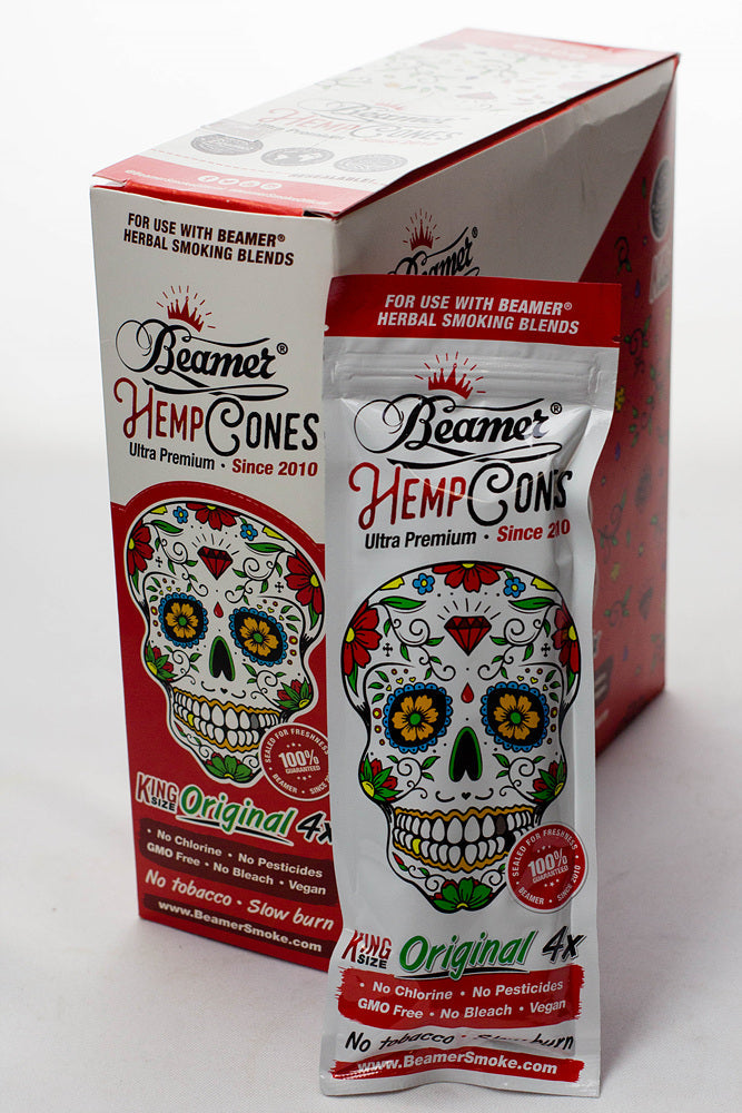 Beamer King size vegan hemp cone 15 pack per box Pre-rolled Cone (Display Pack) ONE