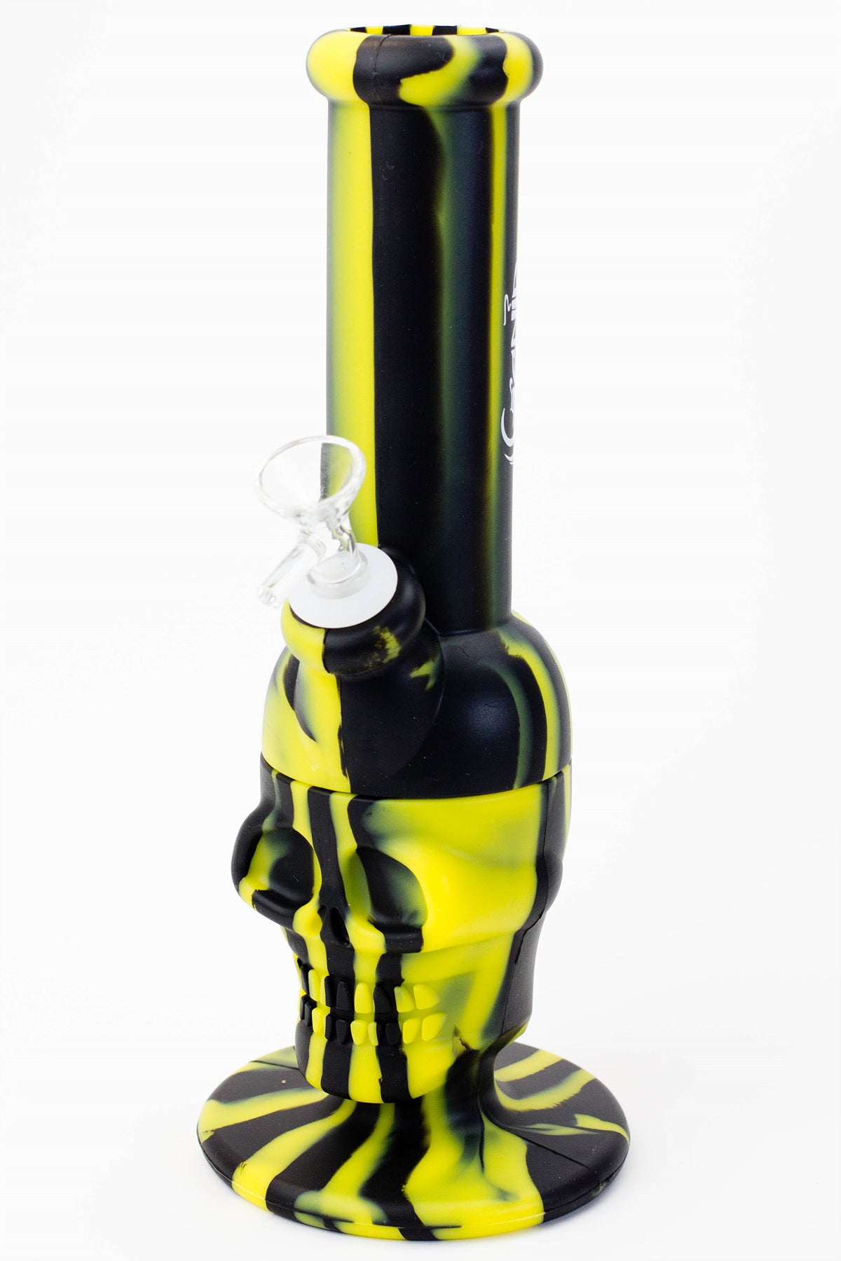 11" Genie skull multi colored detachable silicone water bong Silicone Bong ONE BK/YL