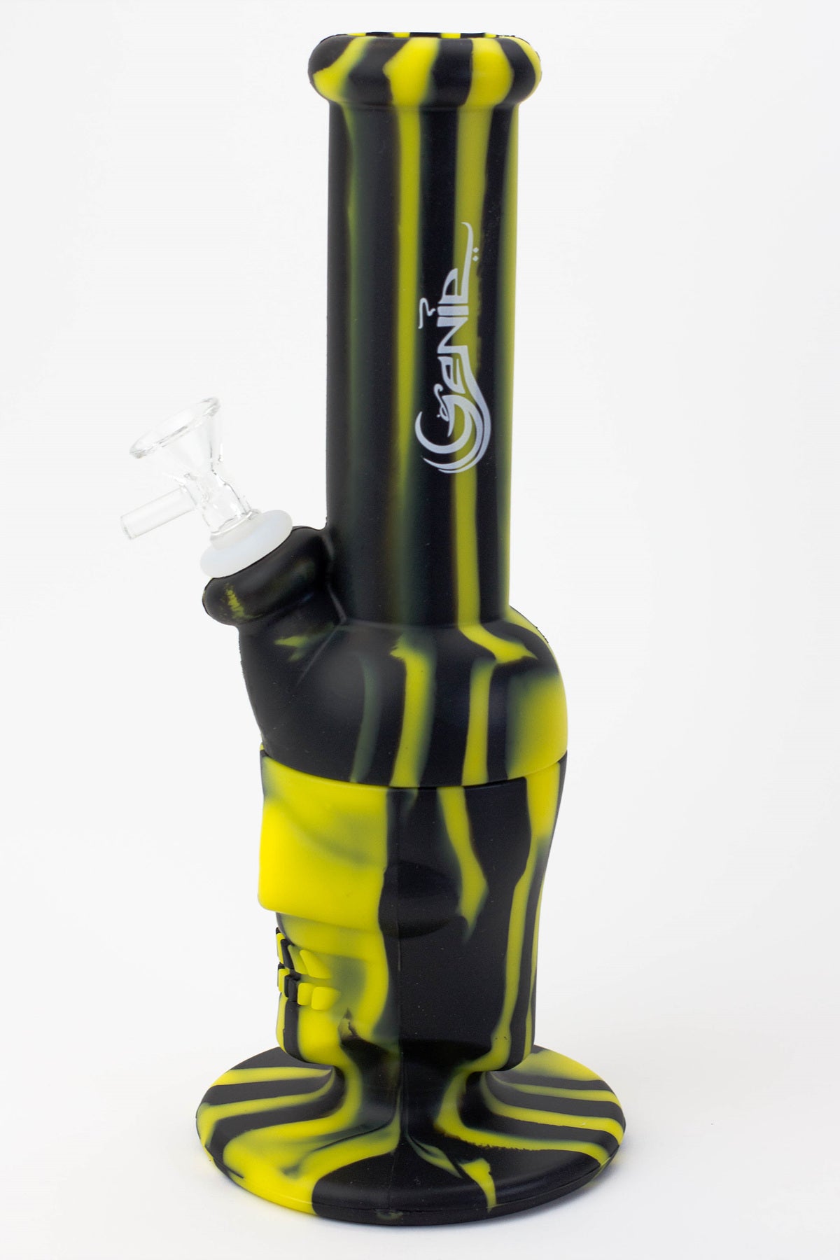 11" Genie skull multi colored detachable silicone water bong Silicone Bong ONE