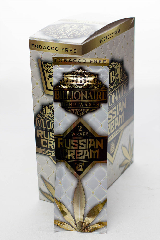 Billionaire Hemp Wraps display Leaf Wrap ONE Russian Cream