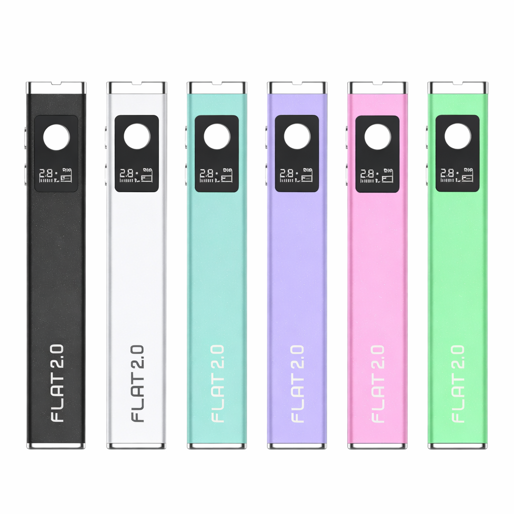 Yocan® | Flat 2.0 Battery – 12ct Display 510 Battery Smoking Cat Distribution