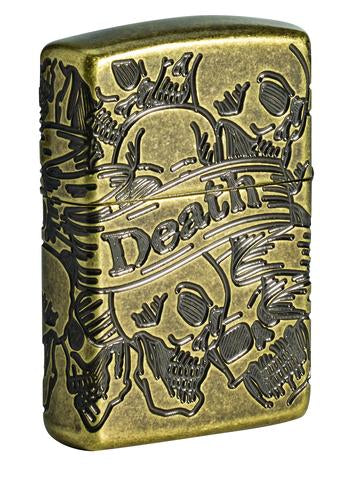 Zippo 49035 Freedom Skull Design Zippo Lighter ONE