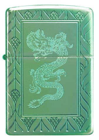 Zippo 49054 Armor High Polish Elegant Dragon Zippo Lighter ONE