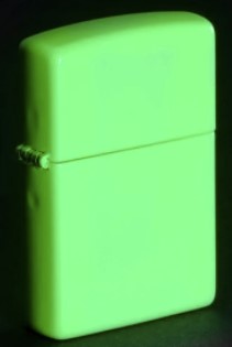 Zippo 49193 Classic Glow In The Dark Zippo Lighter ONE
