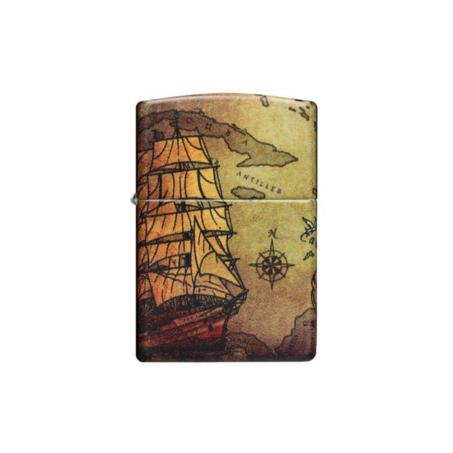 Zippo 49355 Pirate Ship Design Zippo Lighter ONE