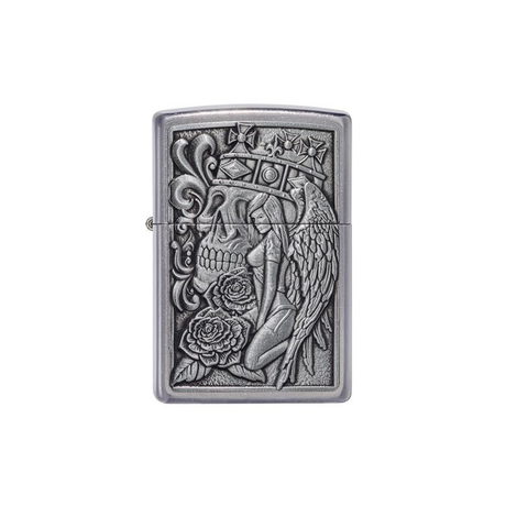 Zippo 49442 Skull and Angel Emblem Design Zippo Lighter ONE