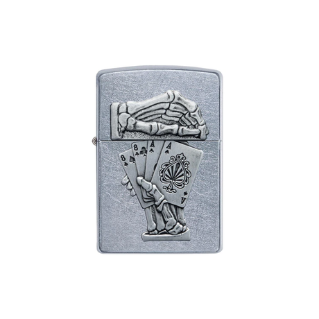 Zippo 49536 Dead Mans Hand Emblem Design Zippo Lighter ONE