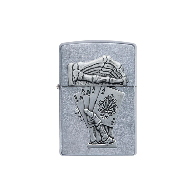 Zippo 49536 Dead Mans Hand Emblem Design Zippo Lighter ONE