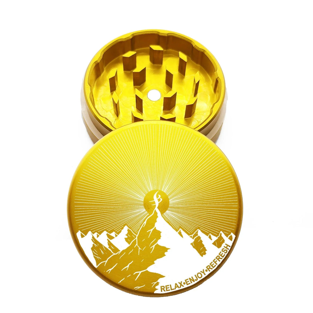 4SCORE®️ x Tahoe Grinder Co. USA made 2 PCS Herb Grinder - Limited Edition Regular Grinder 4SCORE™ Gold-Mountain