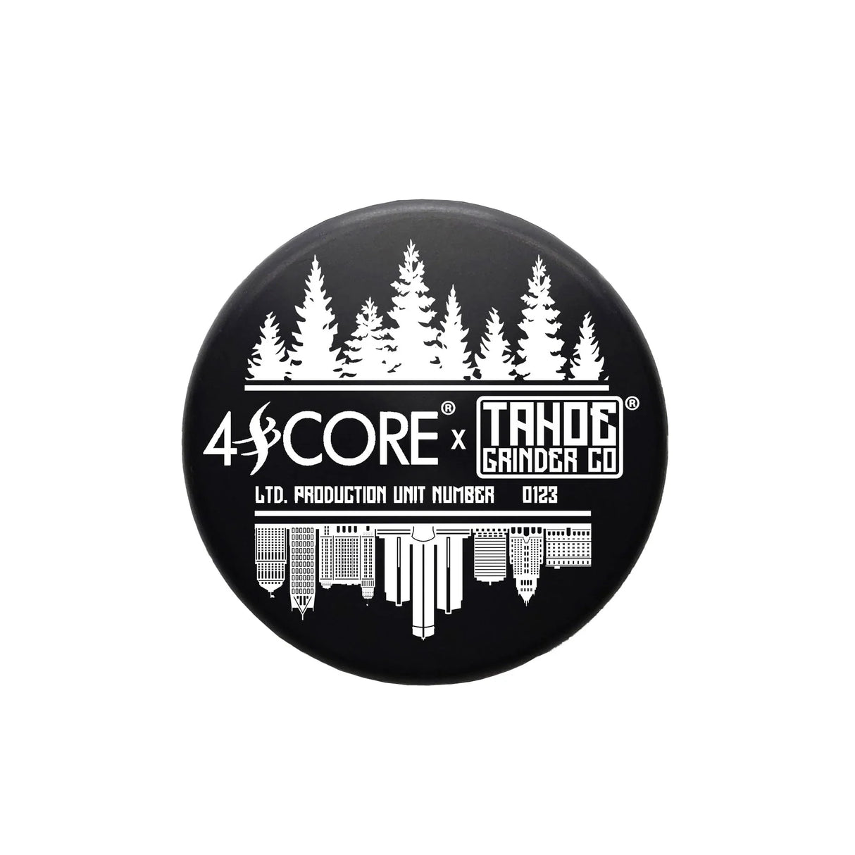 4SCORE®️ x Tahoe Grinder Co. USA made 2 PCS Herb Grinder - Limited Edition Regular Grinder 4SCORE™