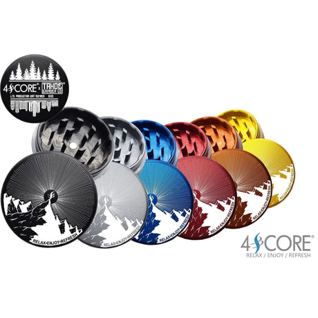4SCORE®️ x Tahoe Grinder Co. USA made 2 PCS Herb Grinder - Limited Edition Regular Grinder 4SCORE™