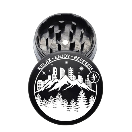 4SCORE®️ x Tahoe Grinder Co. USA made 2 PCS Herb Grinder - Limited Edition Regular Grinder 4SCORE™ Black-City