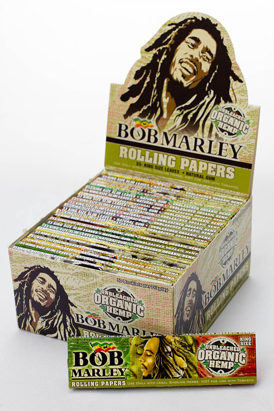 Bob Marley Organic Hemp paper 1 - 1/4" Size ONE King