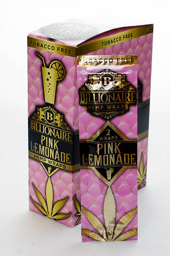 Billionaire Hemp Wraps display Leaf Wrap ONE Lemonade