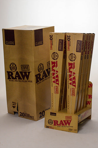 RAW 20 Stage Rawket Launcher Pre-rolled Cone (Bulk / Tower) ONE