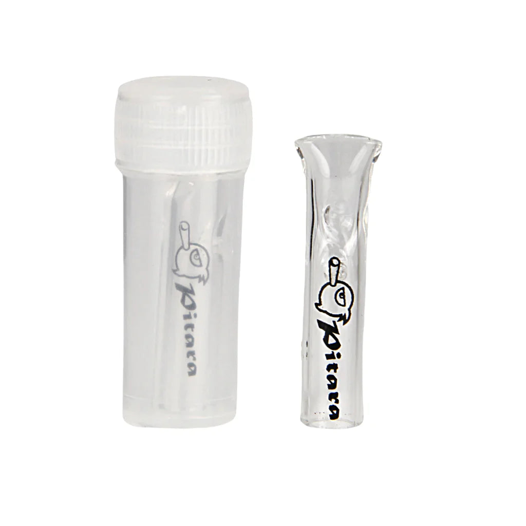 Smoke Pitara - GLASS ROLLING TIPS Filter Tip Smoke Pitara Flat End 5 Pcs