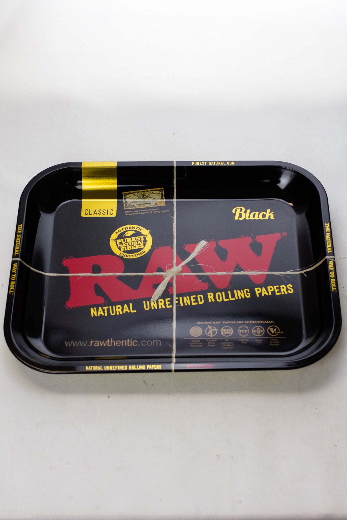 Raw Large size Rolling tray Tray ONE Black
