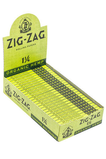 Zig Zag Organic Hemp Papers 1 1/4 1 - 1/4" Size ONE