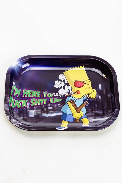 Smoke Arsenal Mini Rolling Tray Tray ONE Fuck Shit up