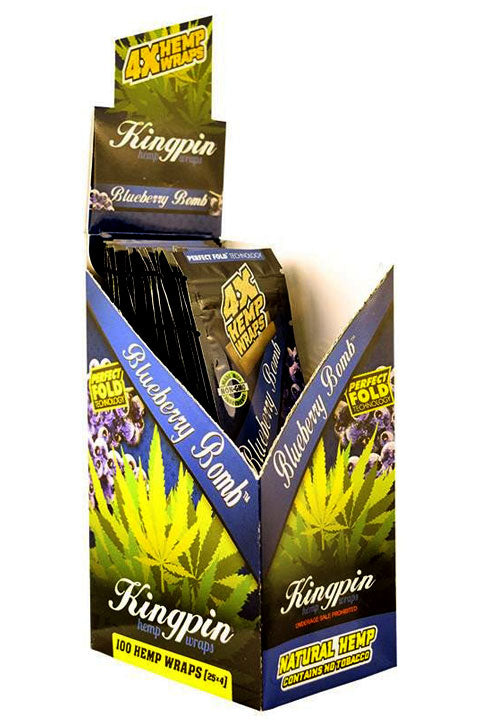 Kingpin Hemp Wraps Leaf Wrap ONE Blueberry bomb