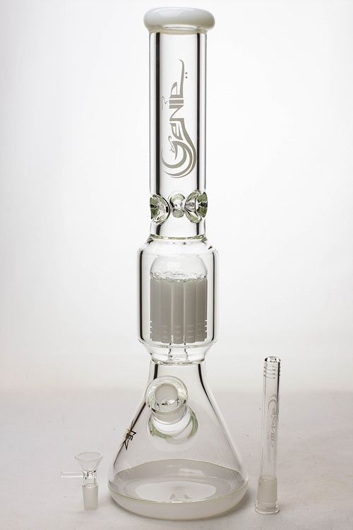 17.5" Genie 10-arm 9 mm colored bottom glass bong ( GE4180 ) Glass Bong ONE