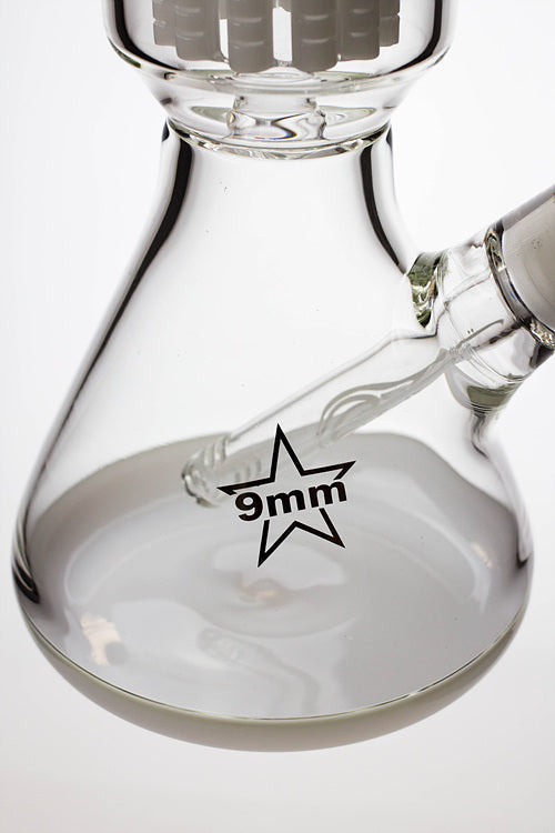 17.5" Genie 10-arm 9 mm colored bottom glass bong ( GE4180 ) Glass Bong ONE