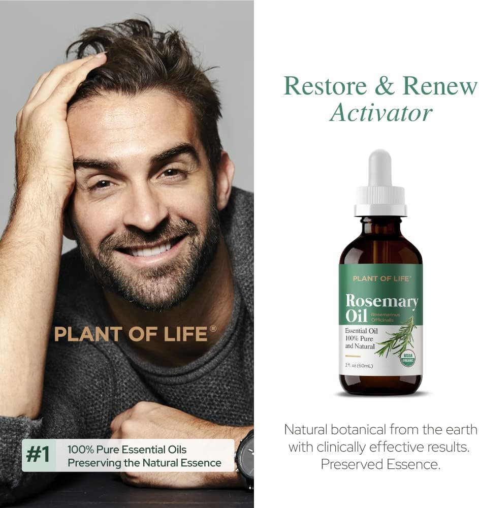 Plant of Life | Rosemary Essential Oil for Aromatherapy Hair, Skin, & Nails (1 oz / 30mL) Skincare Neo Wholesale Co.