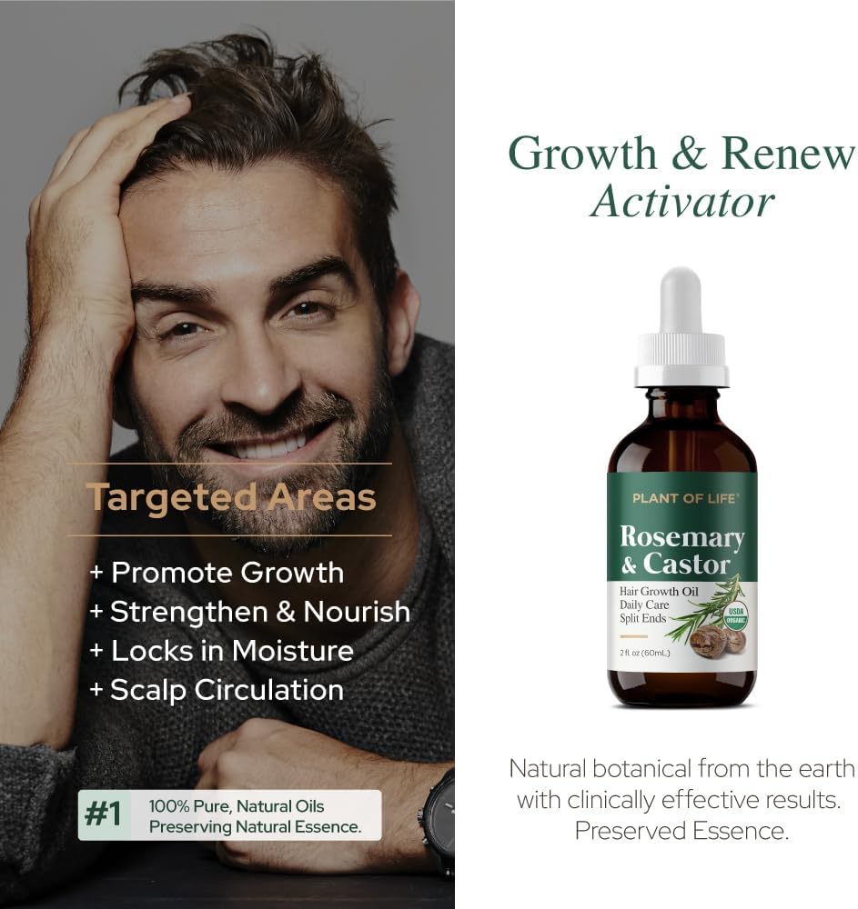 Plant of Life | Organic Rosemary & Castor 2 oz Skincare Neo Wholesale Co.