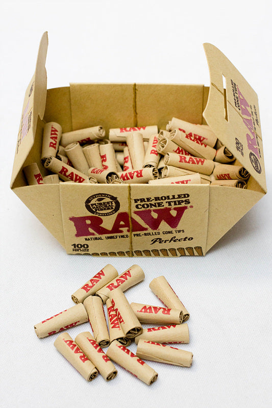 RAW Perfecto Pre-Rolled Cone Tips Box Filter Tip ONE
