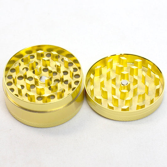 Gold 3 Parts 50mm Herb Grinder Display Pack Super Supplys Inc