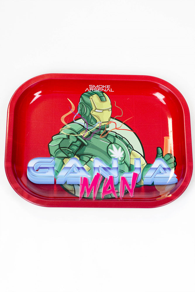 Smoke Arsenal Mini Rolling Tray-New Tray ONE Ganja Man