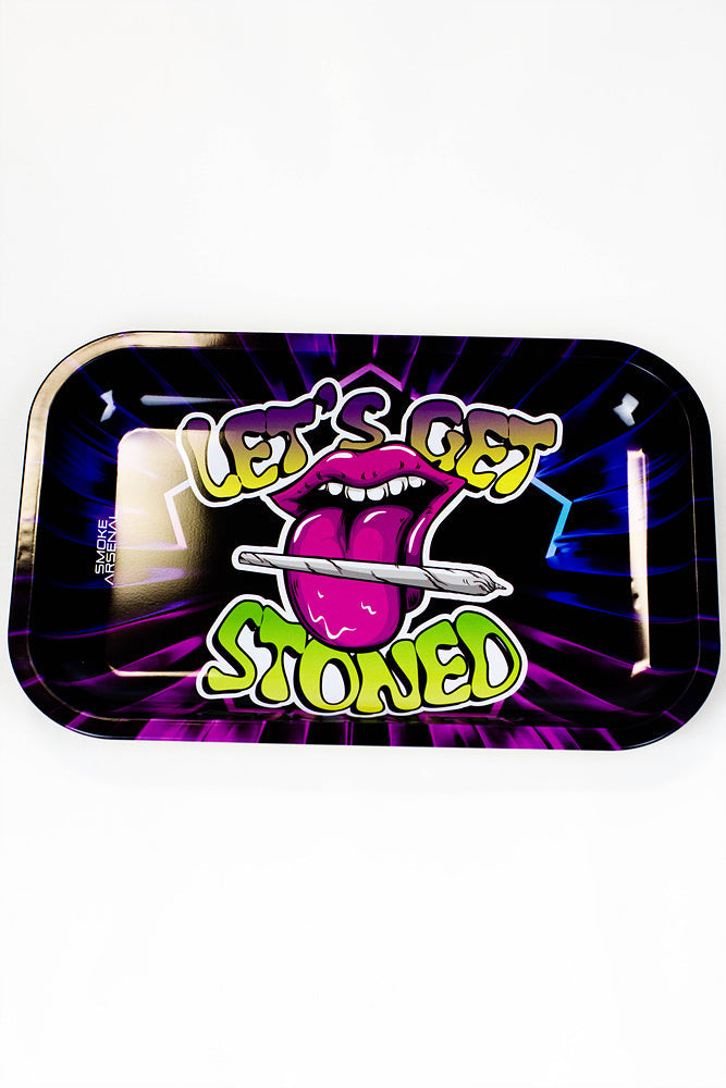 Smoke Arsenal Medium Rolling Tray-New Tray ONE Lets Get stoned