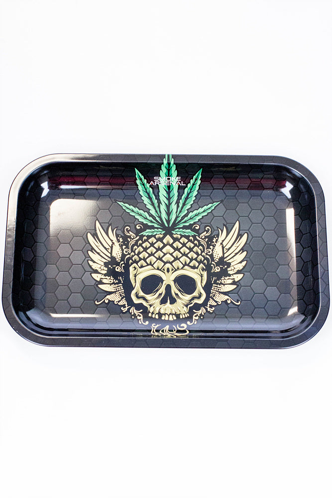 Smoke Arsenal Medium Rolling Tray-New Tray ONE Blazed Skull