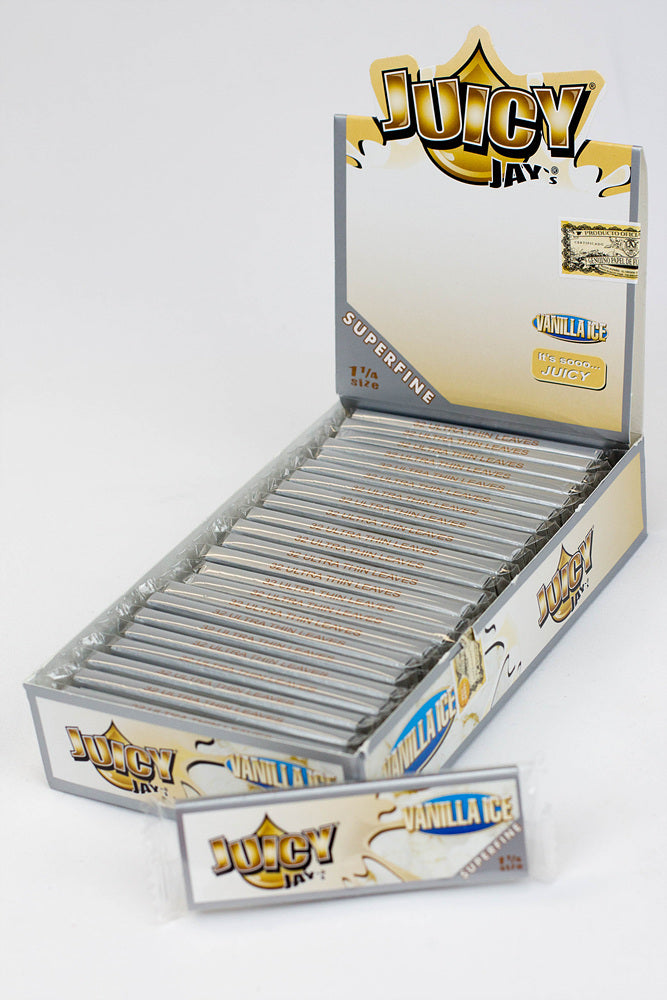 Juicy Jay's Superfine flavored hemp Rolling Papers 1 - 1/4" Size ONE Vanilla Ice