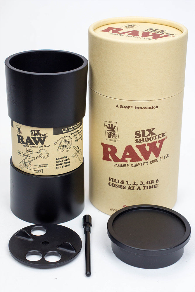 Raw six shooter for King size cones Filler · Poker ONE